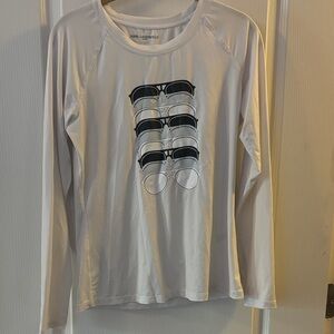 Karl Lagerfeld White Shirt with Sunglasses Swim Shirt